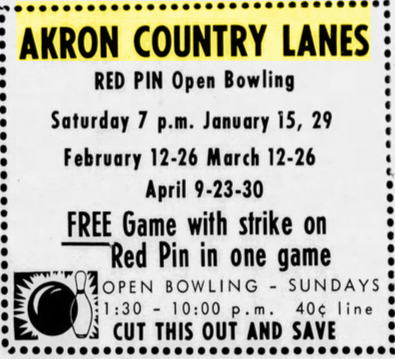 Country Lanes - January 1966 Ad